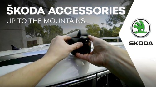 ŠKODA Genuine Accessories video for transverse roof rack and roof box